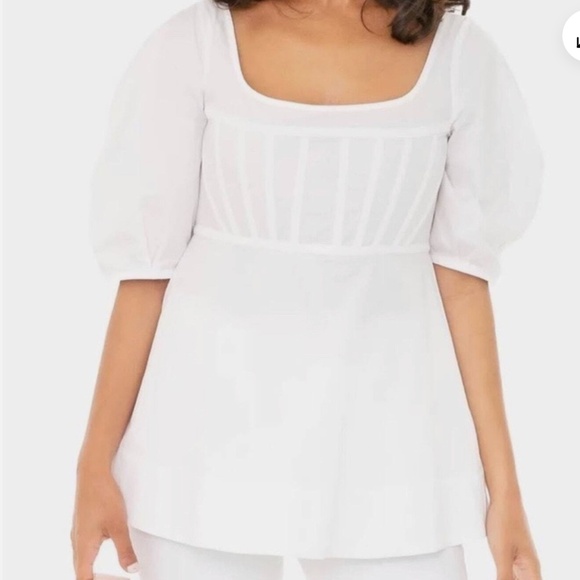 Tuckernuck Tops - Tuckernuck White Nealy Blouse NWT